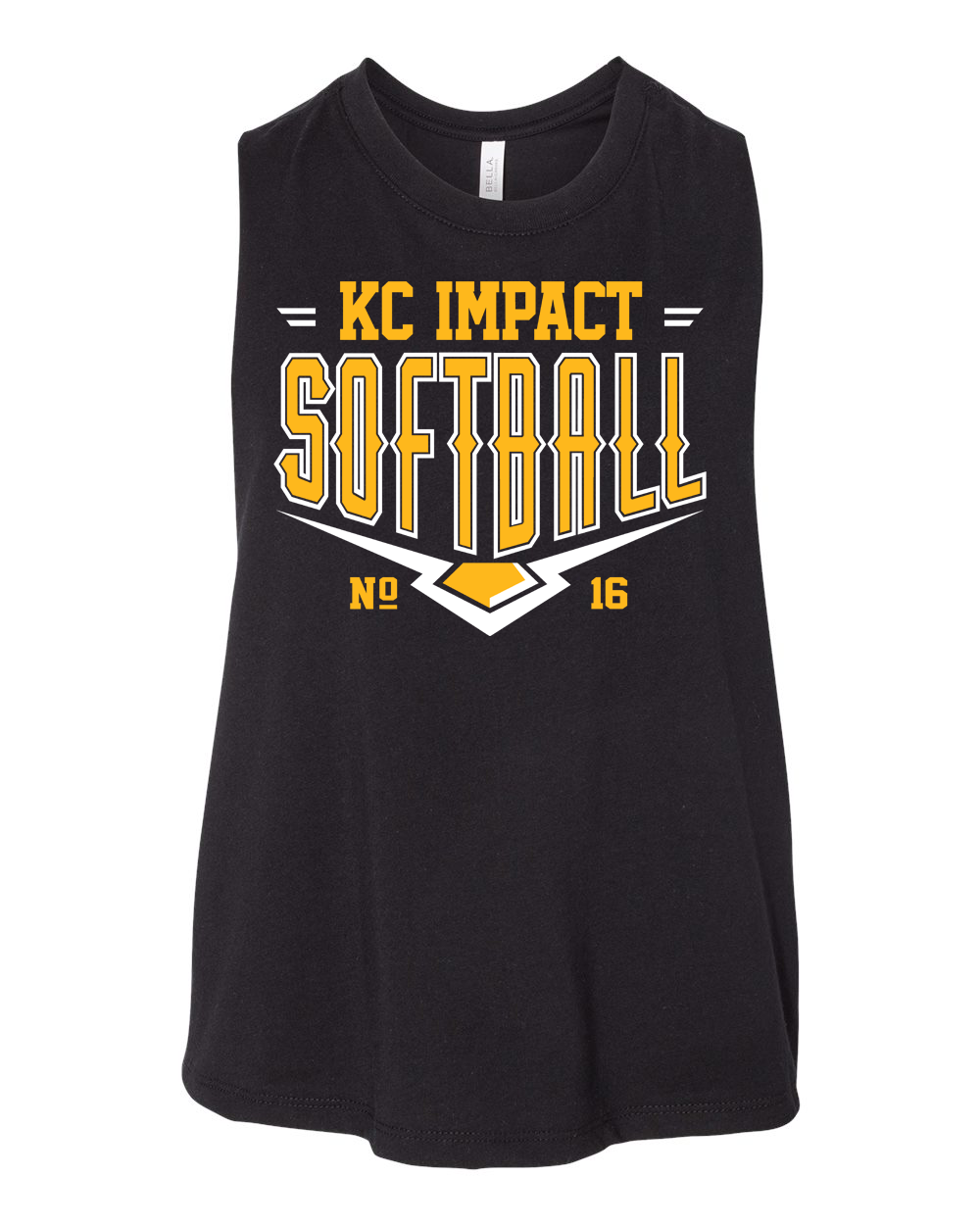 Bella Canvas Cropped Tank Top - KC Impact Softball