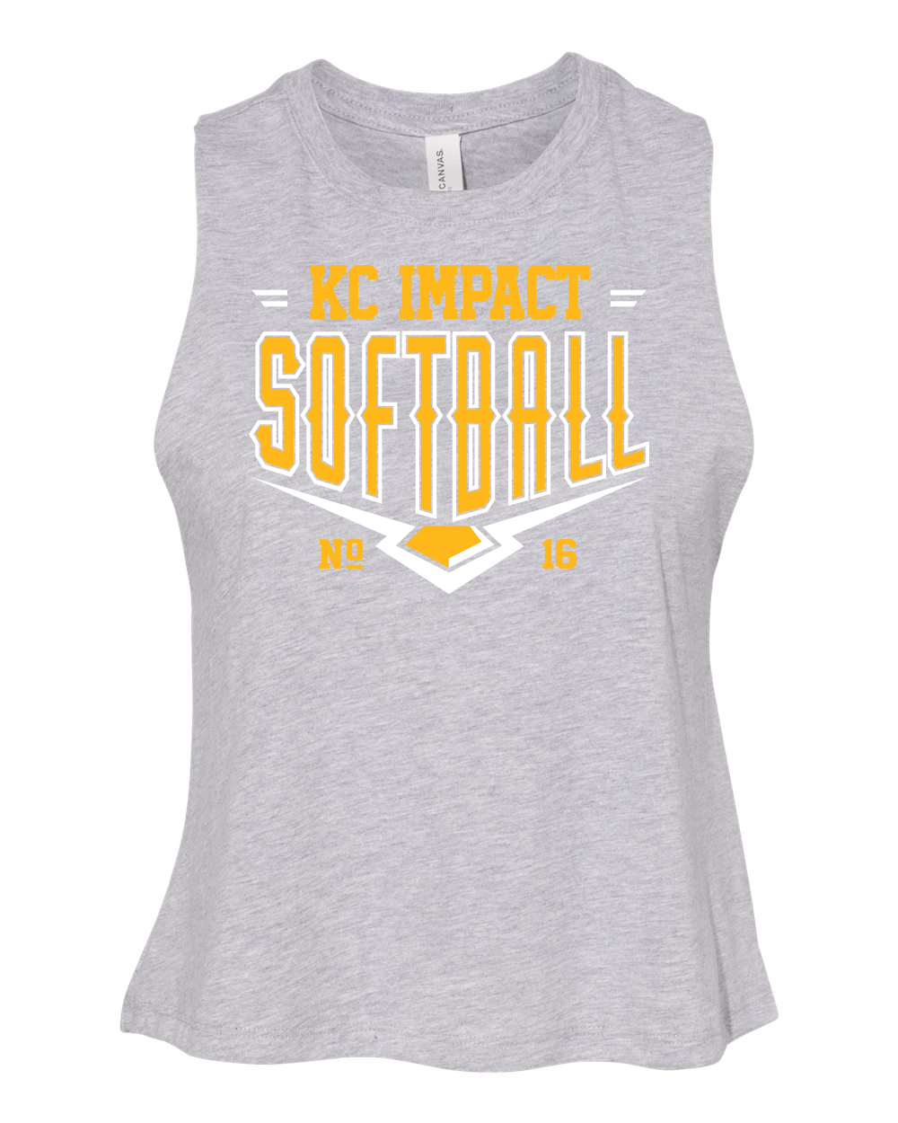 Bella Canvas Cropped Tank Top - KC Impact Softball